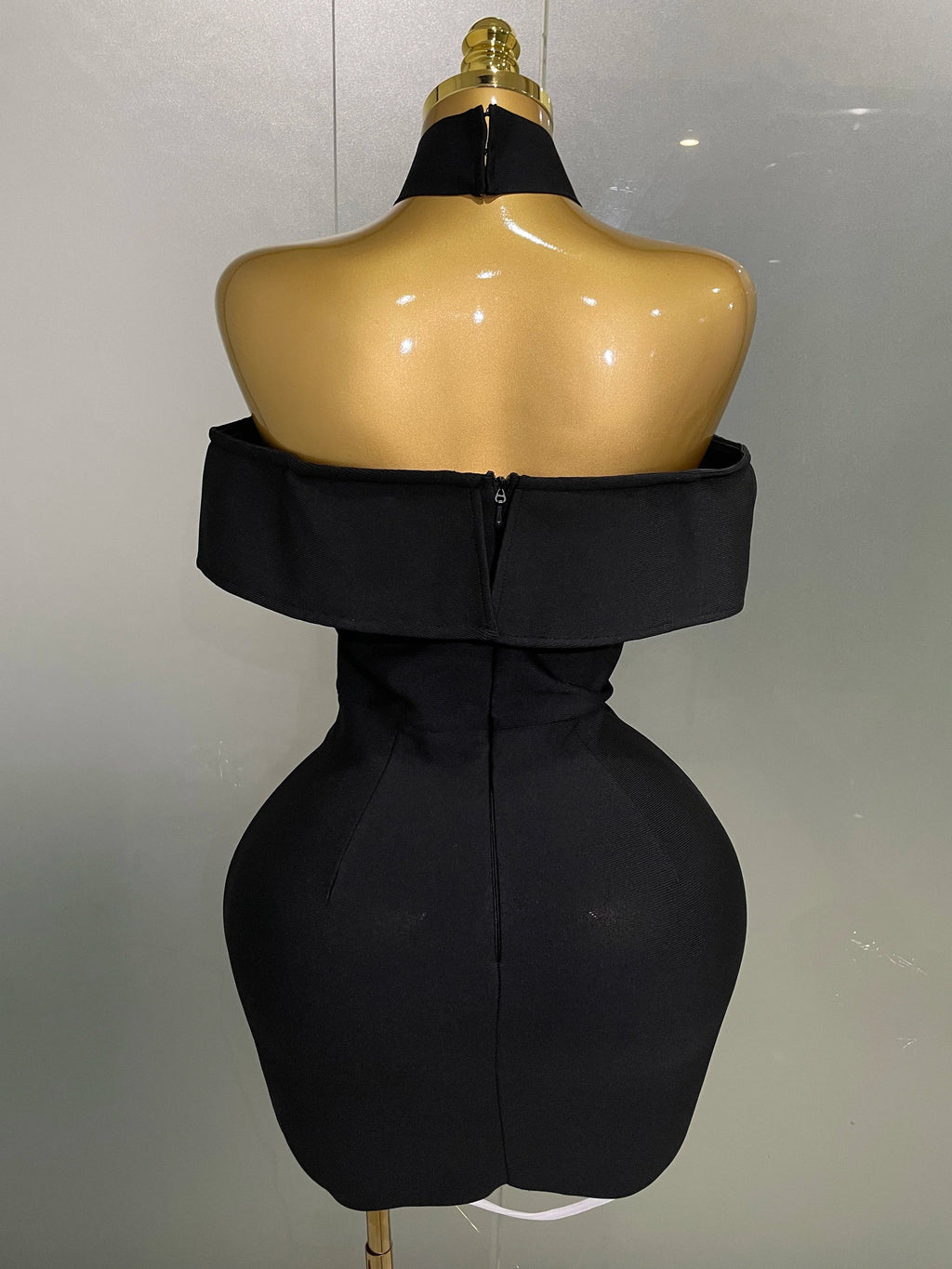 Women  Sexy Off Shoulder White Flower Black Mini Bodycon Bandage Dress Luxury Celebrity Evening Club Elegant Party Gowns