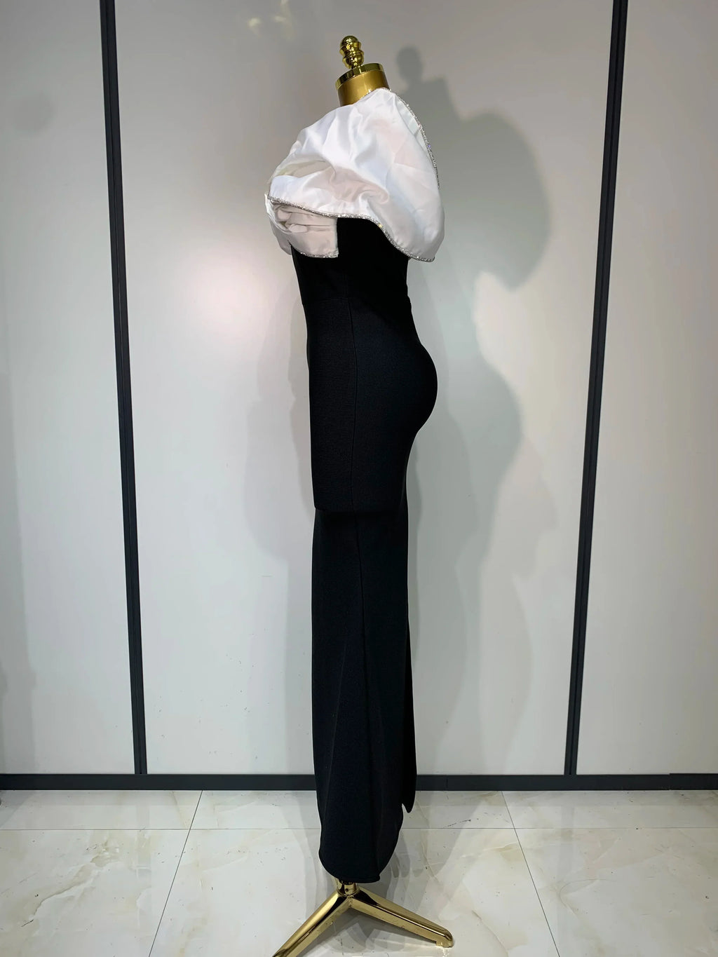 Women Sexy Off Shoulder Rhinestone Bodycon Maxi Long Bandage Dress  Celebrity  Elegant Evening Party Luxury Birthday Outfit