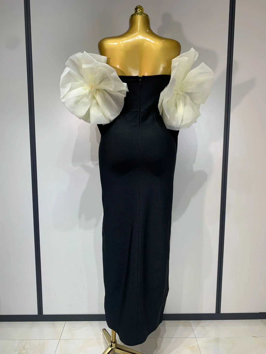 Women Sexy Off Shoulder Bodycon Bandage Dress  Long Sleeved Celebrity Elegant Backless Dress Luxury Birthday Dresses