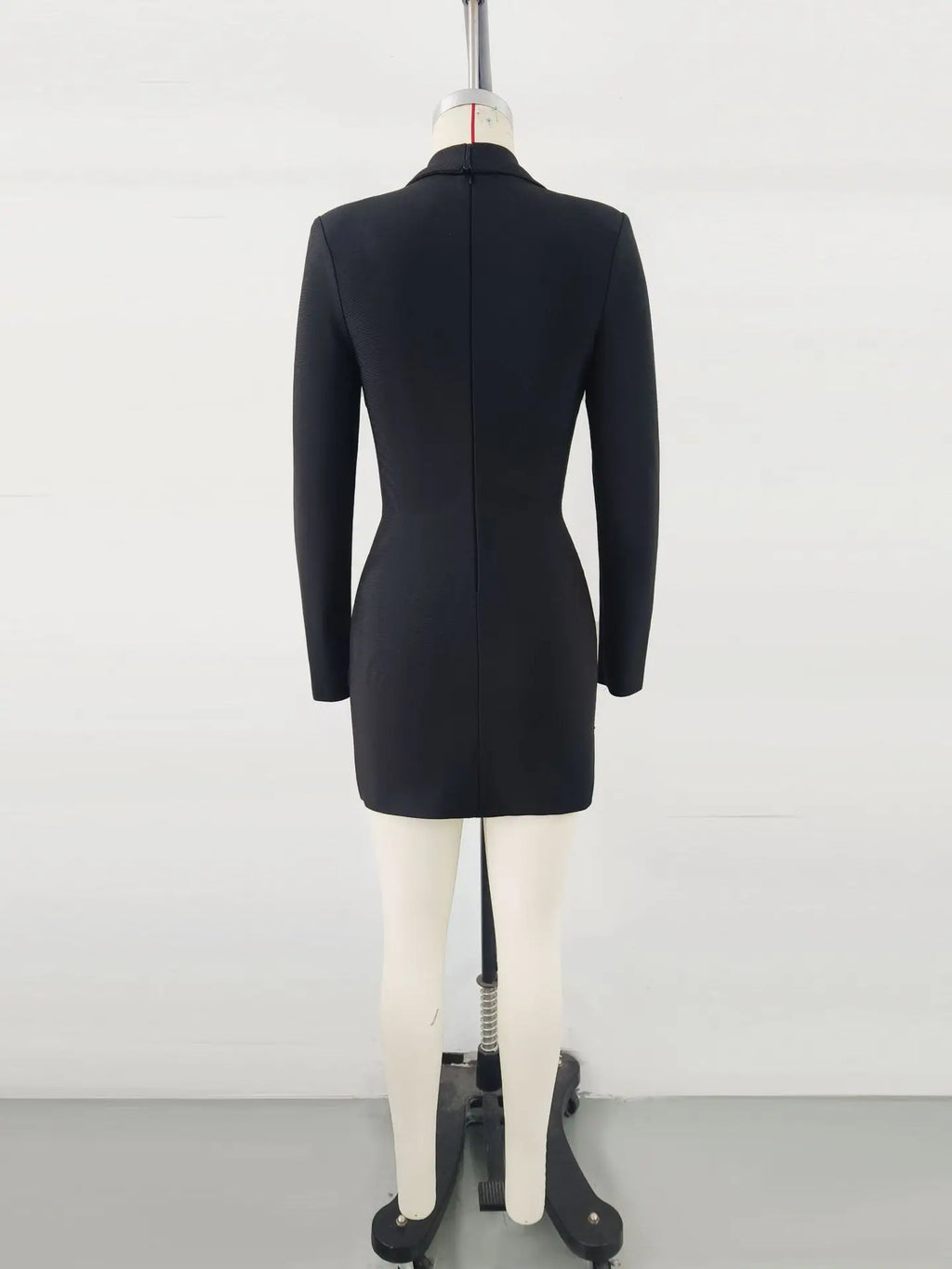 Women Long Sleeve Deep V-Neck Bodycon Mini Bandage Dress Celebrate Evening Party Nigthclub Birthday Outift