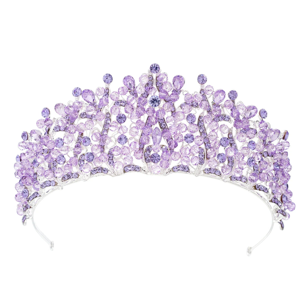Crystal Crowns For Women Princess Queen Bridal Tiara Crown For Wedding Bride Headpieces Pageant Party Prom Hair Jewelry Diadem as picture