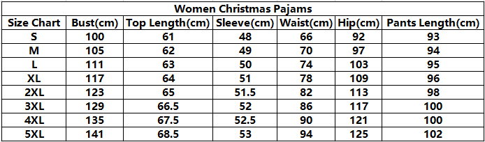 Merry Christmas Pajamas Set Casual Matching Set Full Sleeve Tops+Pants 2 Pieces