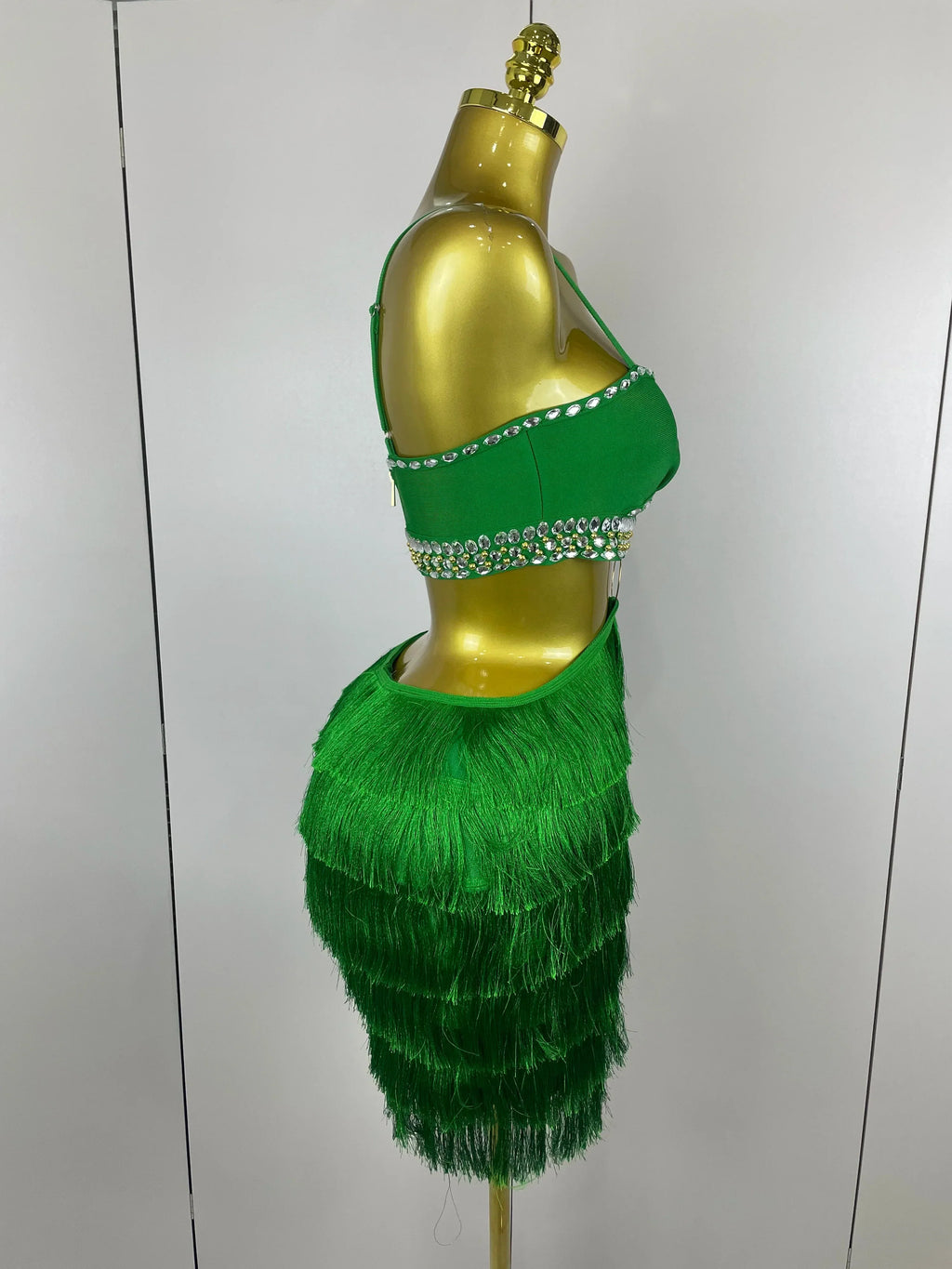 Women Sexy Green Sling Backless Dress Bodycon Bandage Dress Celebrity Elegant Evening Club Luxury Birthday Party Dresses