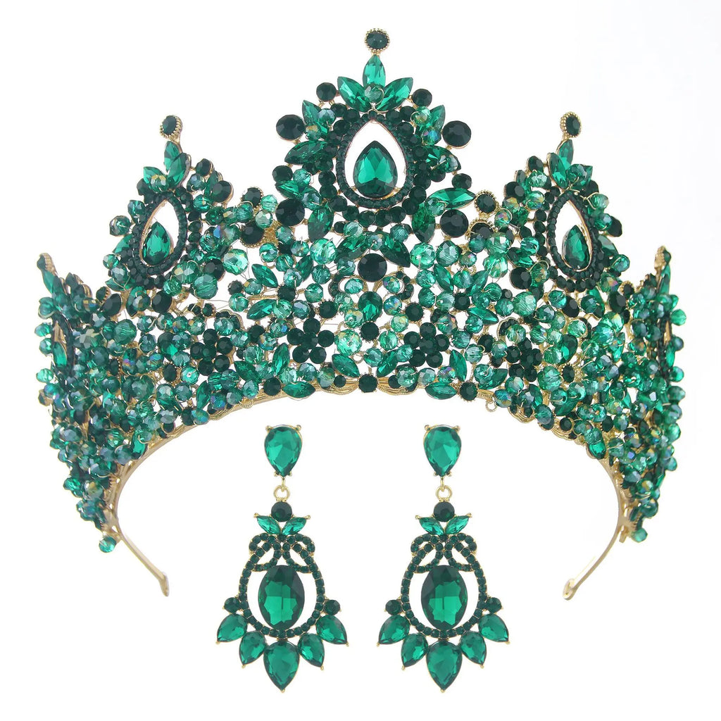 Baroque Crown For Queen Luxury Crystal Bridal Crowns And Tiaras For Wedding Hair Accessories Pageant Prom Hair Jewelry Headdress as picture 4