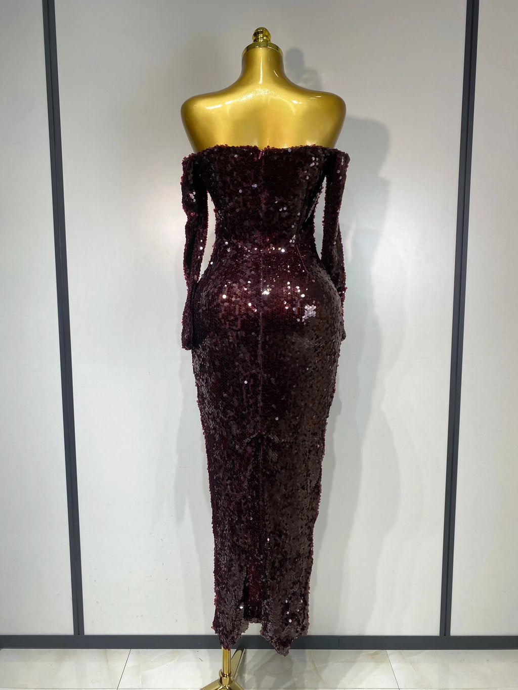 Women  Luxury Sequin Celebrity Sexy Off Shoulder Long Bodycon Dress Elegant Evening Club Party  Fashion Birthday Dresses