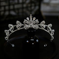 Crystal Tiaras And Crowns For Wedding Bride Headpiece Pearl Bridal Headbands Tiaras For Women Girl 15 Years Party Prom Headdress as picture