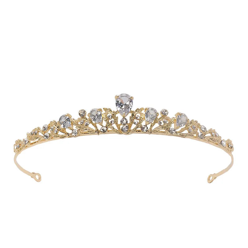 Bridal Tiara For Women Girl Zircon Small Princess Crowns Tiaras For Wedding Bride Birthday Party Prom Hair Jewelry Accessories as pic 3