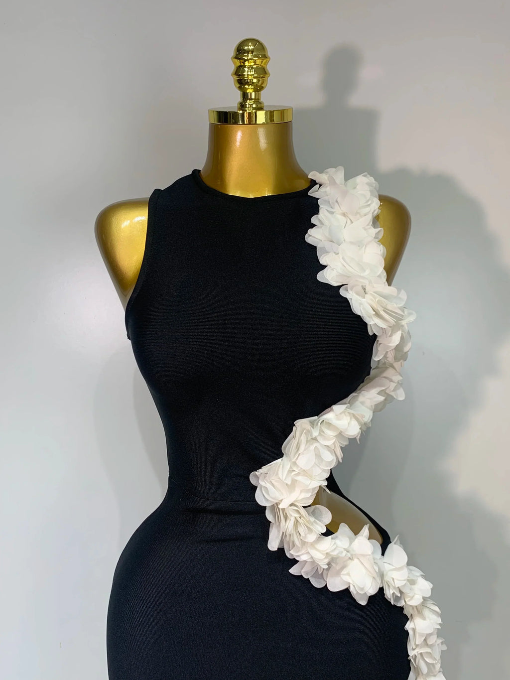 Women Sexy O Neck Flower Cut Out Maxi Long Bodycon Bandage Dress  Celebrity Elegant Evening Club Party Birthday Dress