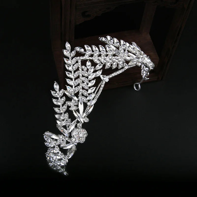Bridal Hair Jewelry Rhinestones Crystal Crowns and Tiaras Women Brides Princess Queen Headband Headpiece Wedding Accessories