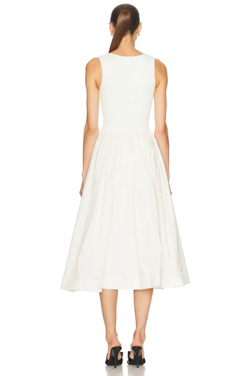 Arrival White Color Women Sleeveless Sexy O-Neck Straight Long Dress Elegant Evening Party Celebrity High Street Wear