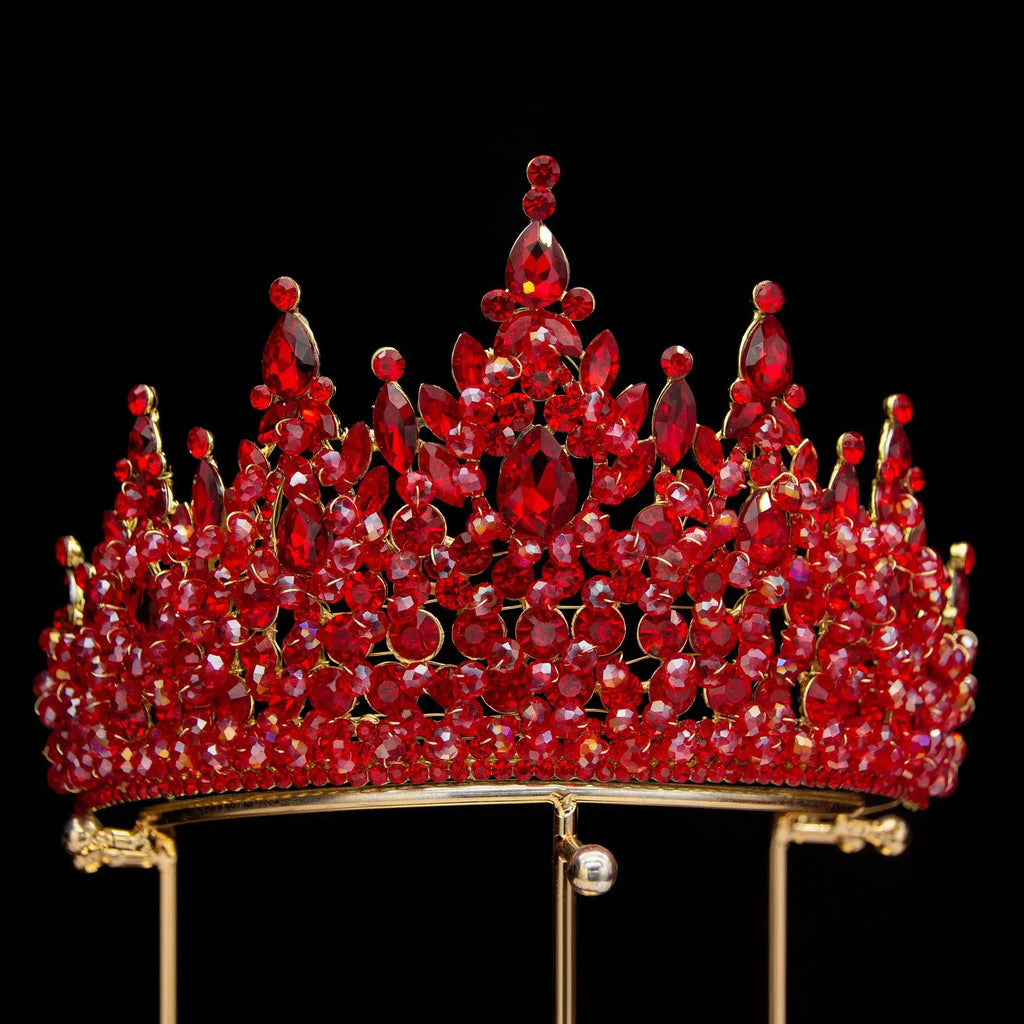 Big Wedding Crowns For Queens Bride Hair Jewelry Headdress Crystal Bridal Tiaras Crowns For Pageant Miss Universe Accessories as picture 1