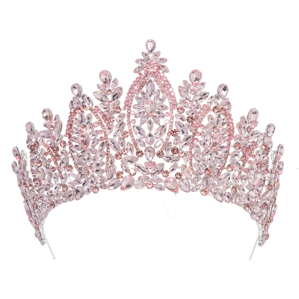 Crystal Wedding Crowns For Queens Princess Large Bridal Tiara Crown For Pageant Miss Universe Wedding Hair Jewelry Headdress as picture 5