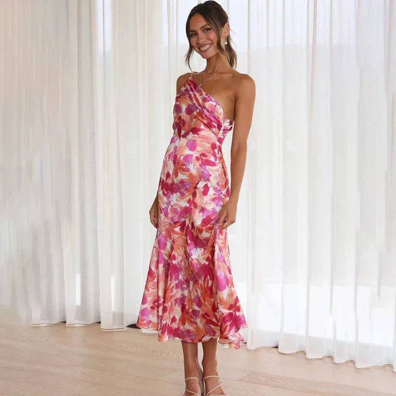 Isadora Elegante One Shoulder Dress