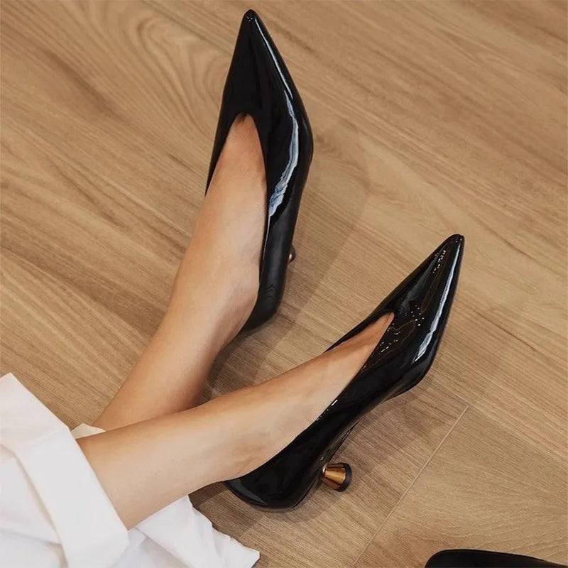 Highs Pointed Shal Summer Fashion Party Dress Women Shoes Low Heel Pumps