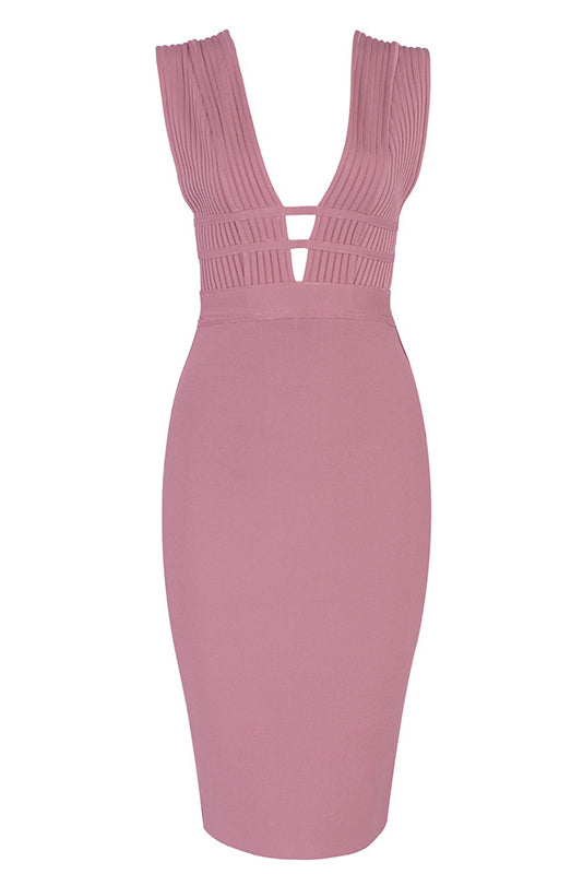 Sexy Sleeveless Open Back Bandage Dress - Mislish