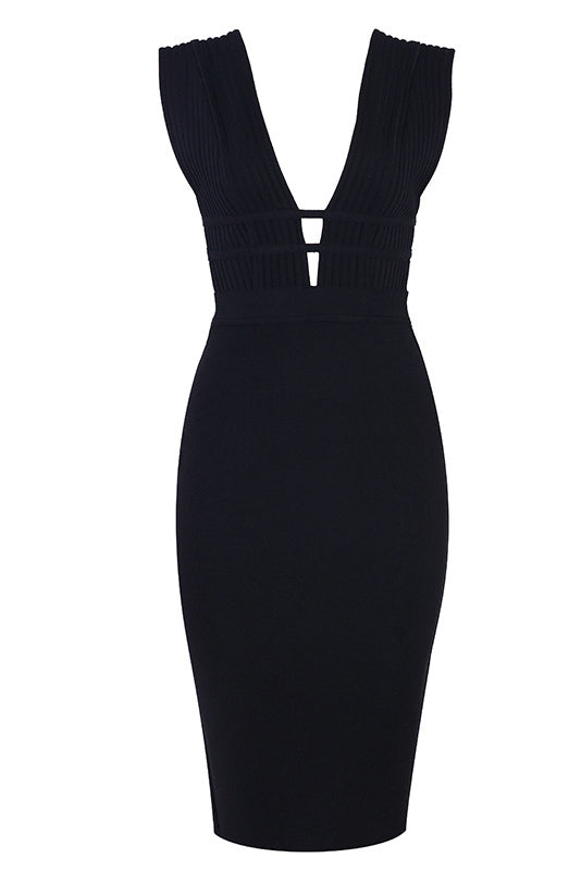 Sexy Sleeveless Open Back Bandage Dress - Mislish