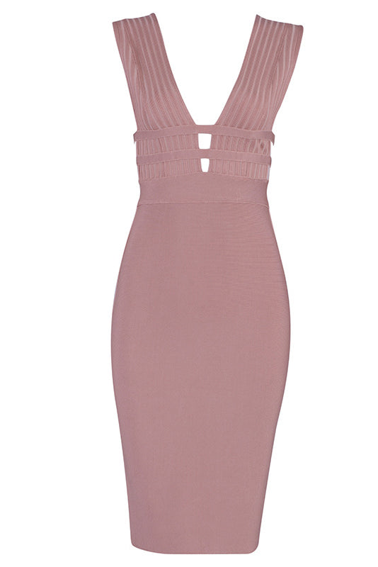 Sexy Sleeveless Open Back Bandage Dress - Mislish