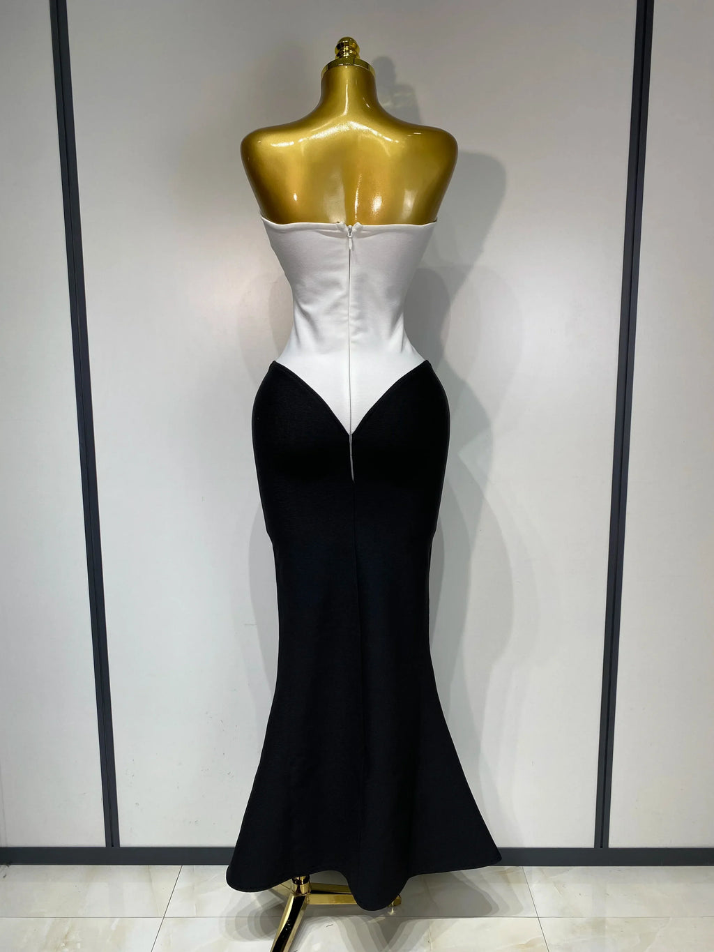 Sexy Bodycon Bandage Dress Strapless Diamond Flower Maxi Long Elegant Dresses  Luxury Birthday Dress Club Party Prom Gowns