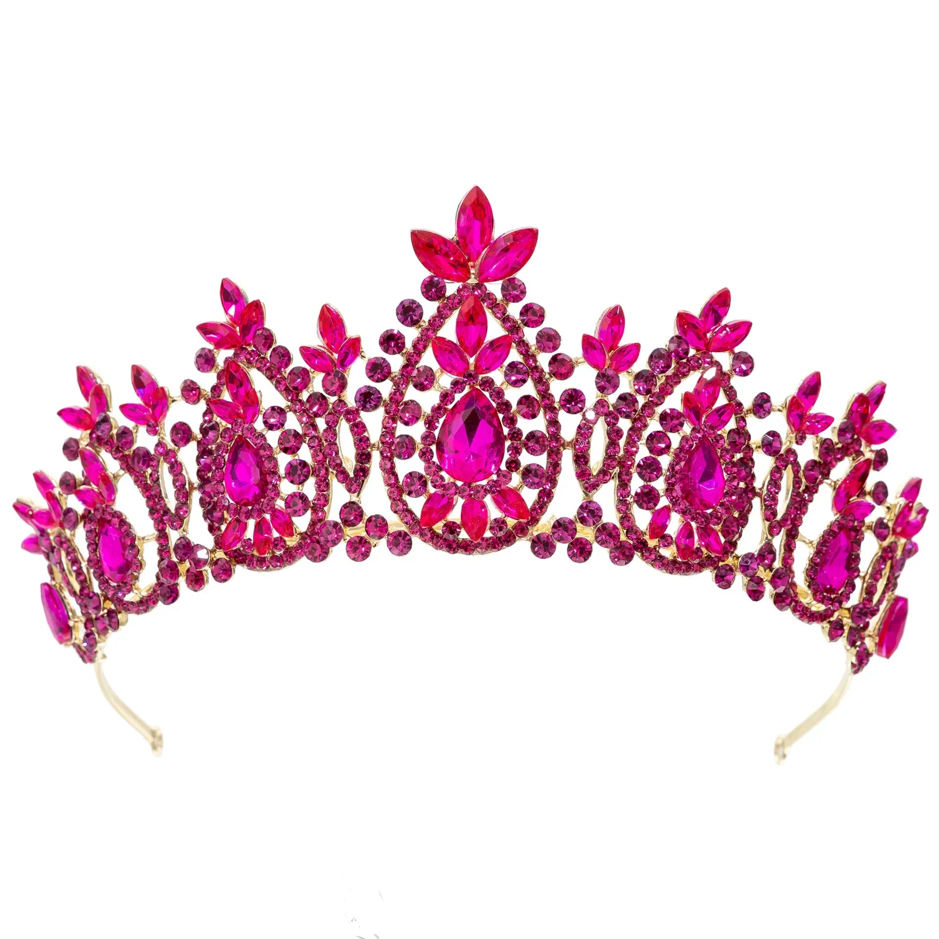 Baroque Crystal Crowns For Women Princess Queen Bridal Tiara Crown For Wedding Headdress Party Prom Bride Hair Jewelry Headpiece Blue white zinc plated