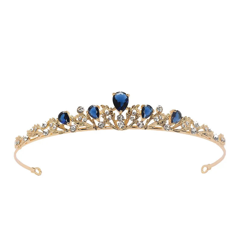 Bridal Tiara For Women Girl Zircon Small Princess Crowns Tiaras For Wedding Bride Birthday Party Prom Hair Jewelry Accessories as pic