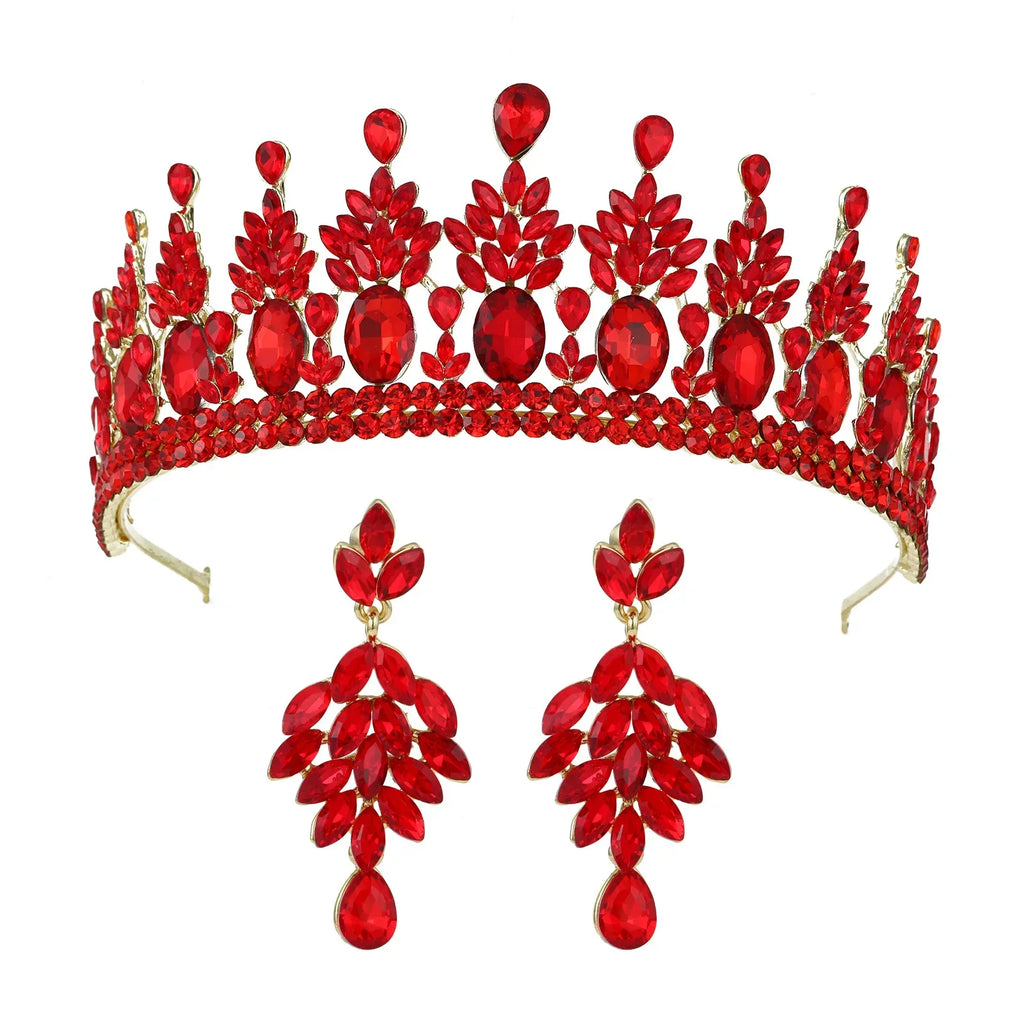 Baroque Crowns For Queen Women Crystal Princess Bridal Tiara Crown Wedding Hair Accessories Pageant Prom Hair Jewelry Headdress as picture 1