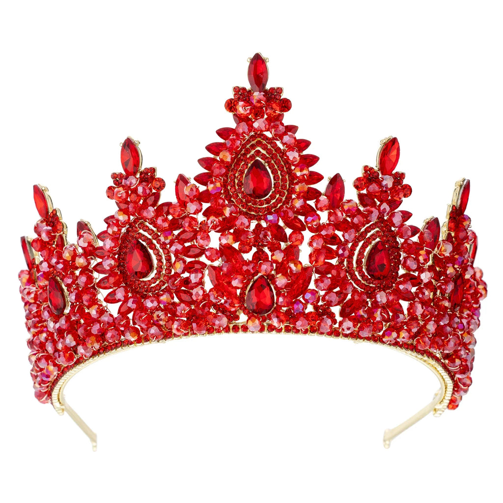 Crystal Queen Crowns For Women Princess Bridal Tiara Crown For Wedding Pageant Bride Headpiece Party Prom Hair Jewelry Headdress as picture 1