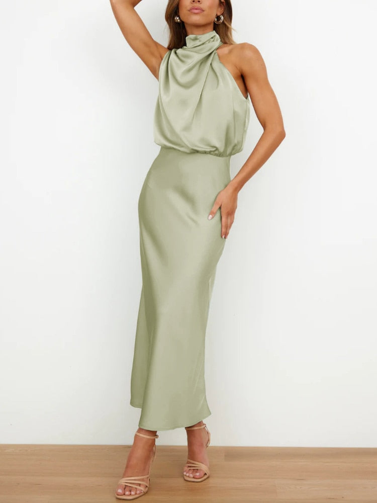 Sleeveless Off Shoulder Bodycon Elegant Maxi Dresses Wedding