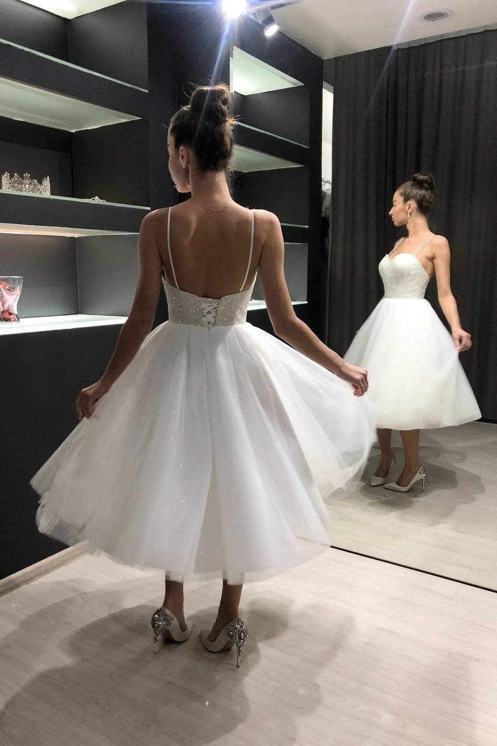 Simple Vestido De Novia Satin Mermaid Princess Bridal Gown Bow Simple Court Train Wedding Dress Dress