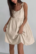 Tie up Straps Cotton Cami Dress