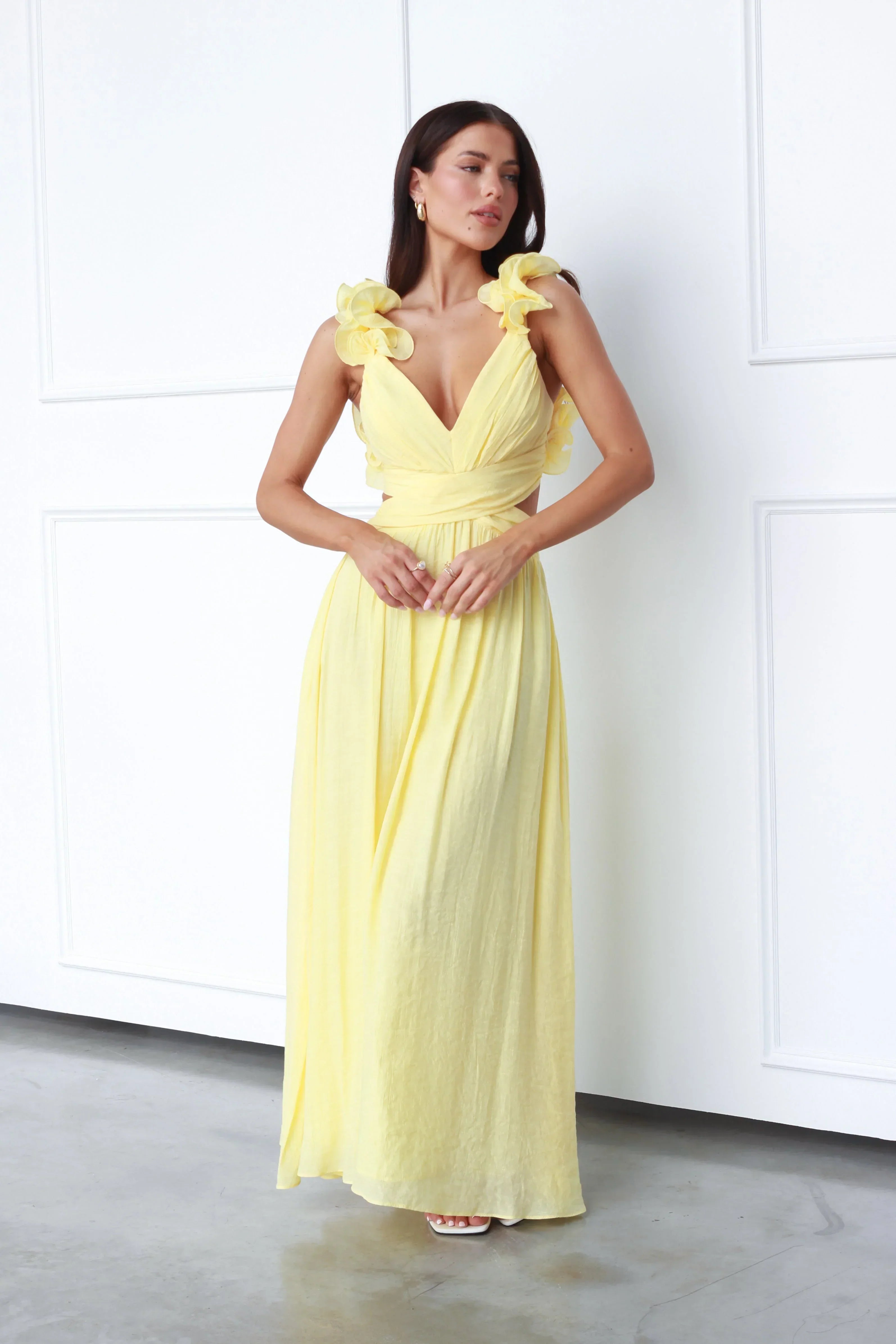 Lanae | Elegant Dress With Deep V Neck
