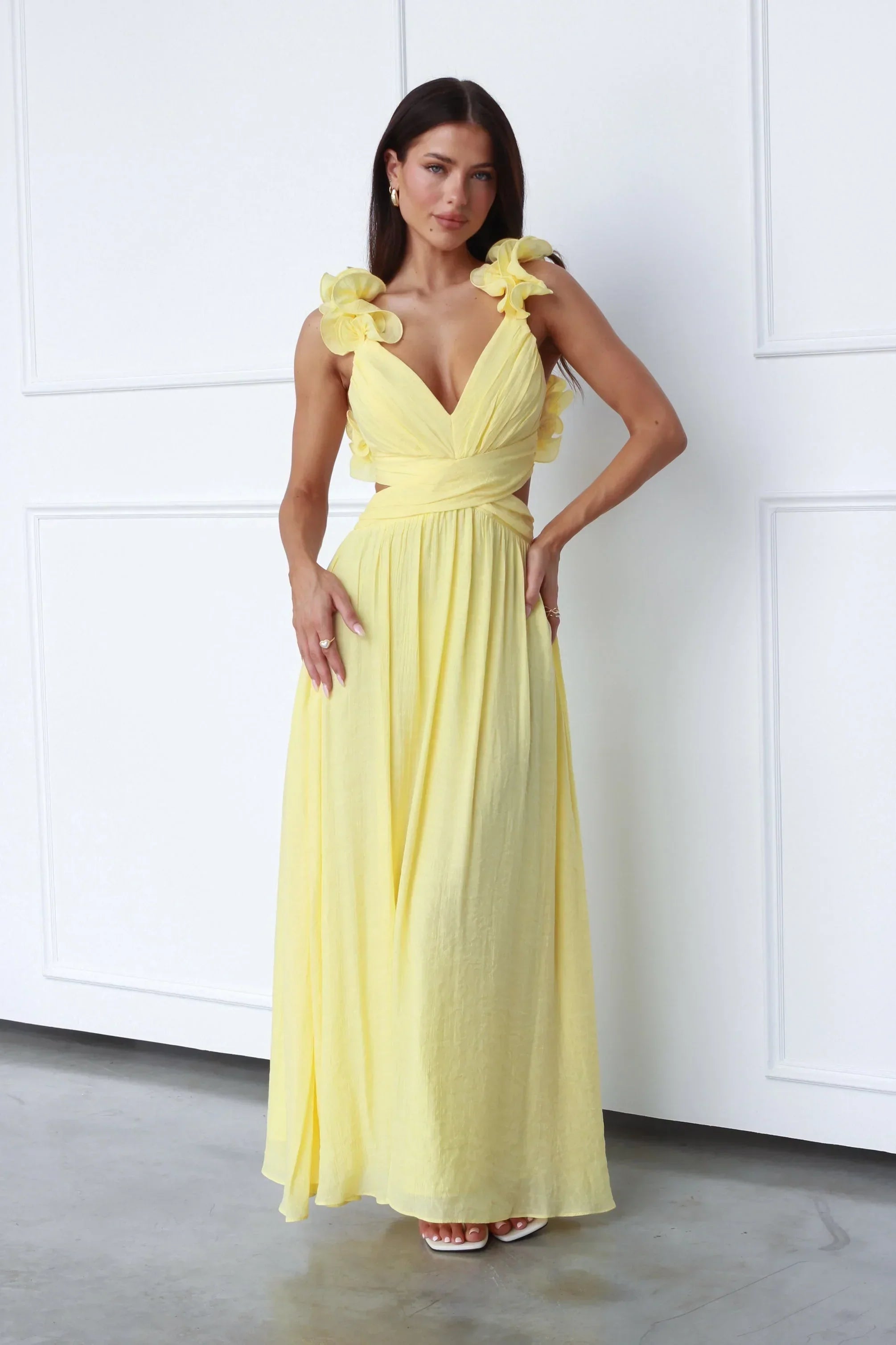 Lanae | Elegant Dress With Deep V Neck