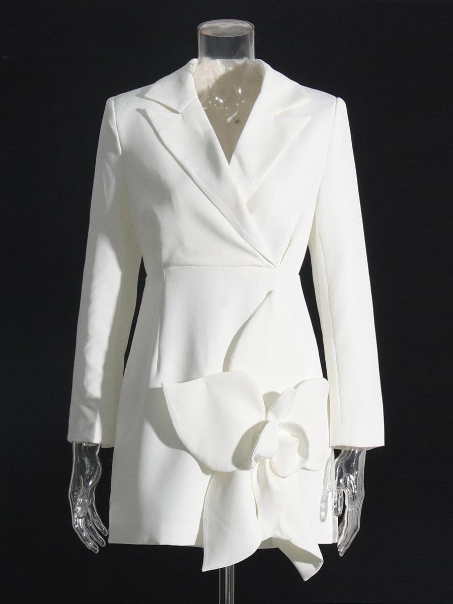 Abbie Solid Blazer Dress