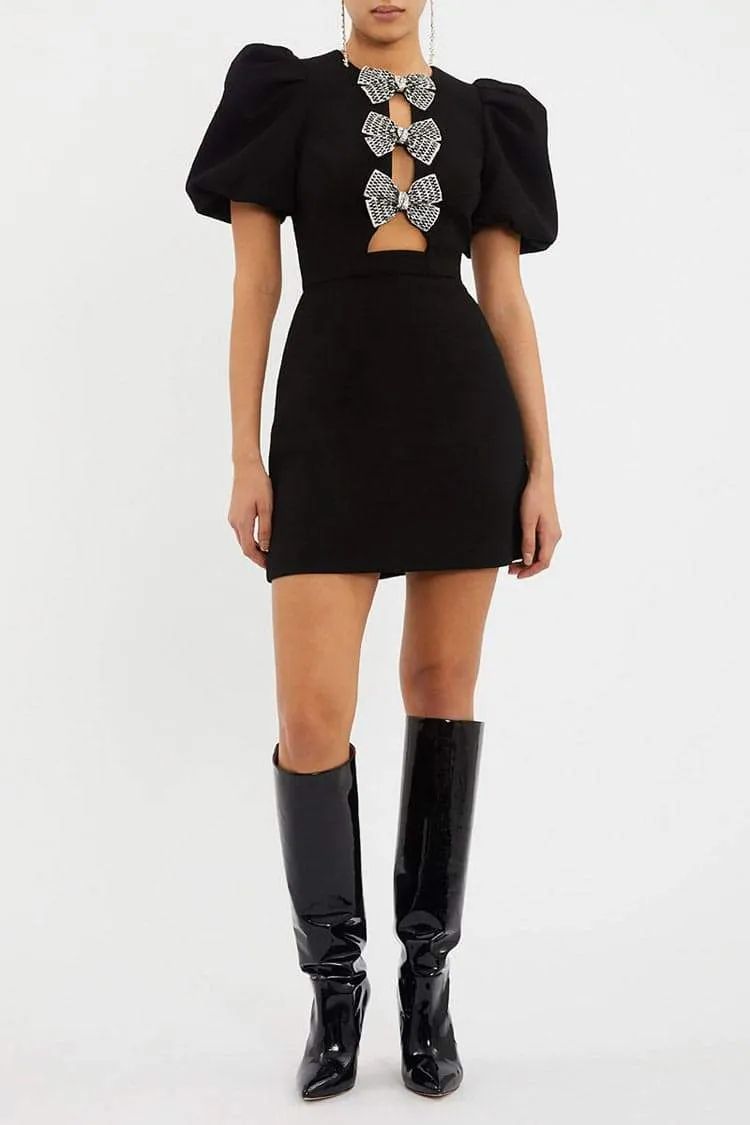 Nora Bow Mini Dress