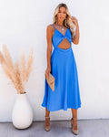 Anaya Cutout Midi Dress Clean Blue FINAL
