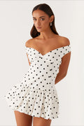 OffShoulder Peplum Mini Dress