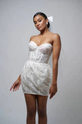 Lantern-Style Skirt Bridal Gown Simple Skirt Wedding Dress Satin Bow Court Train Dress Vestido De Novia