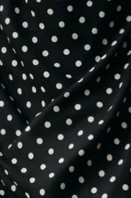 Polka Dot OffShoulder Cami Tie Maxi Dress