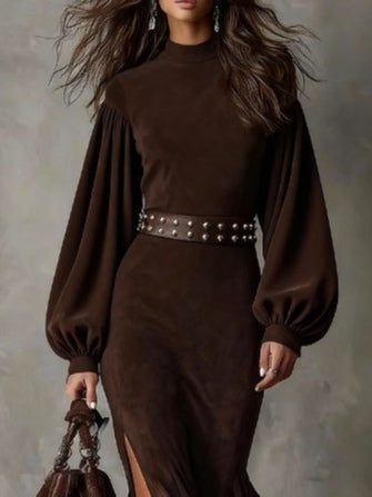 Harriet | Vintage Lantern Sleeve Midi Dress