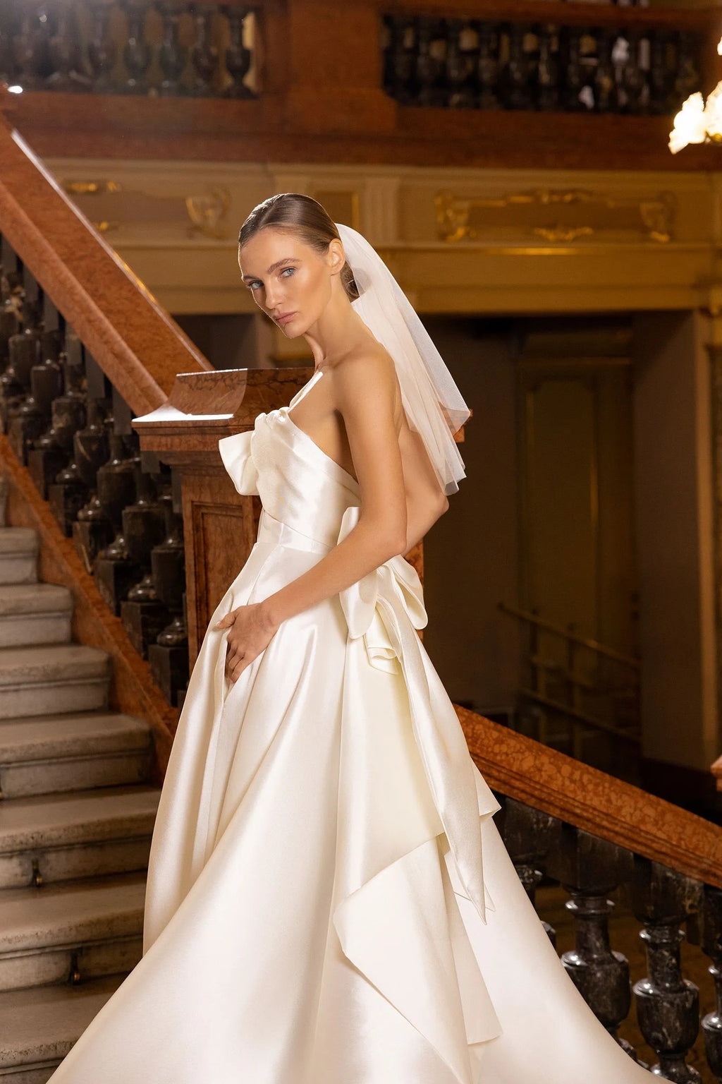 A-line Satin Elegant vestidos de novia Wedding Dress Sleeveless Wedding Gown