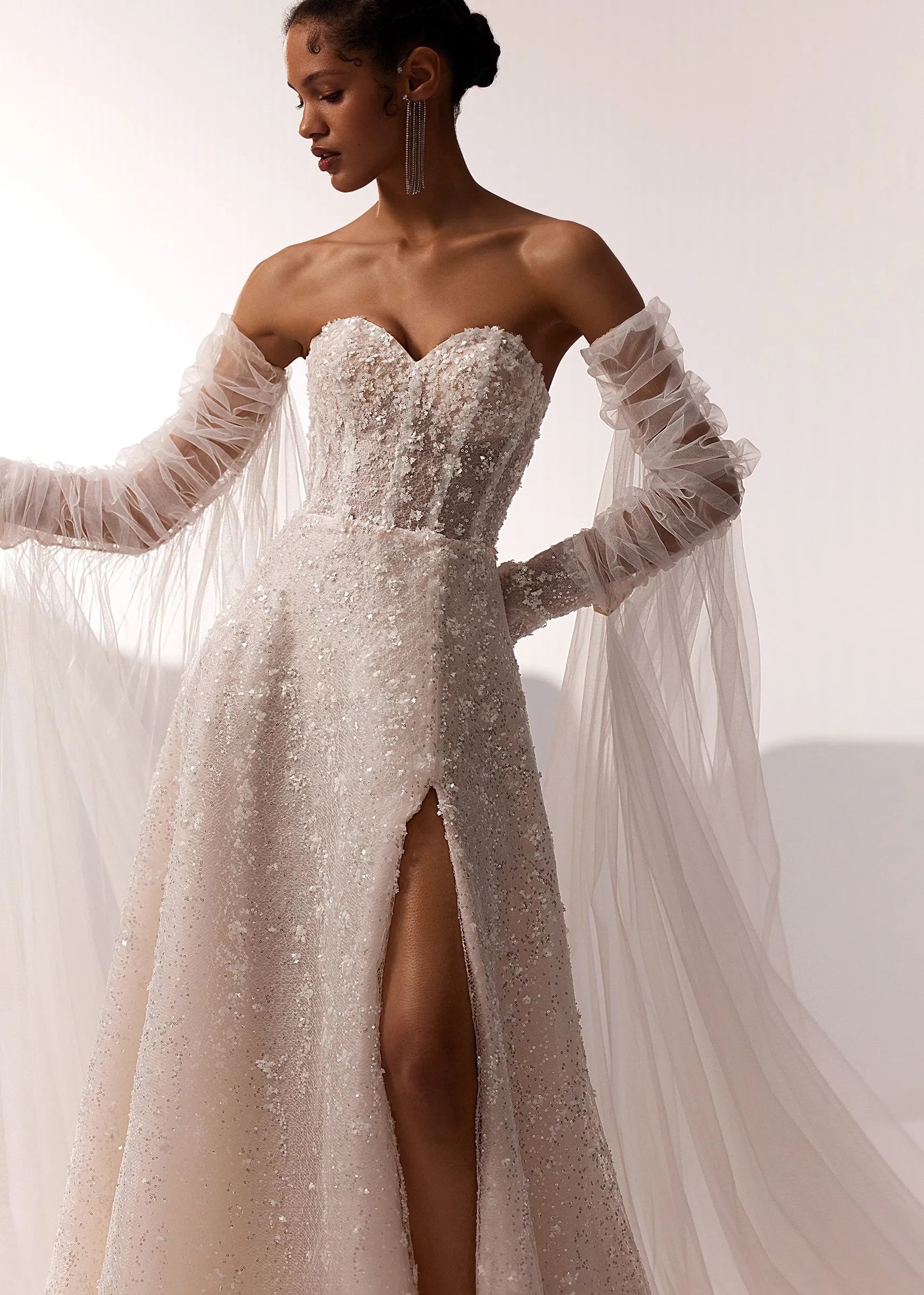 Sweetheart A-Line Wedding Dress Sleeveless Backless Bride Gown Princess