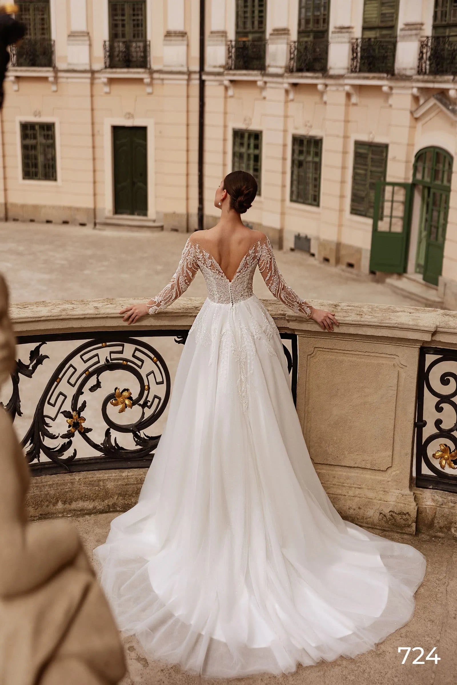 Wedding Dress Sequins Bridal Ball Gowns V Neck Long Sleeves Customized Vestidos De Novia