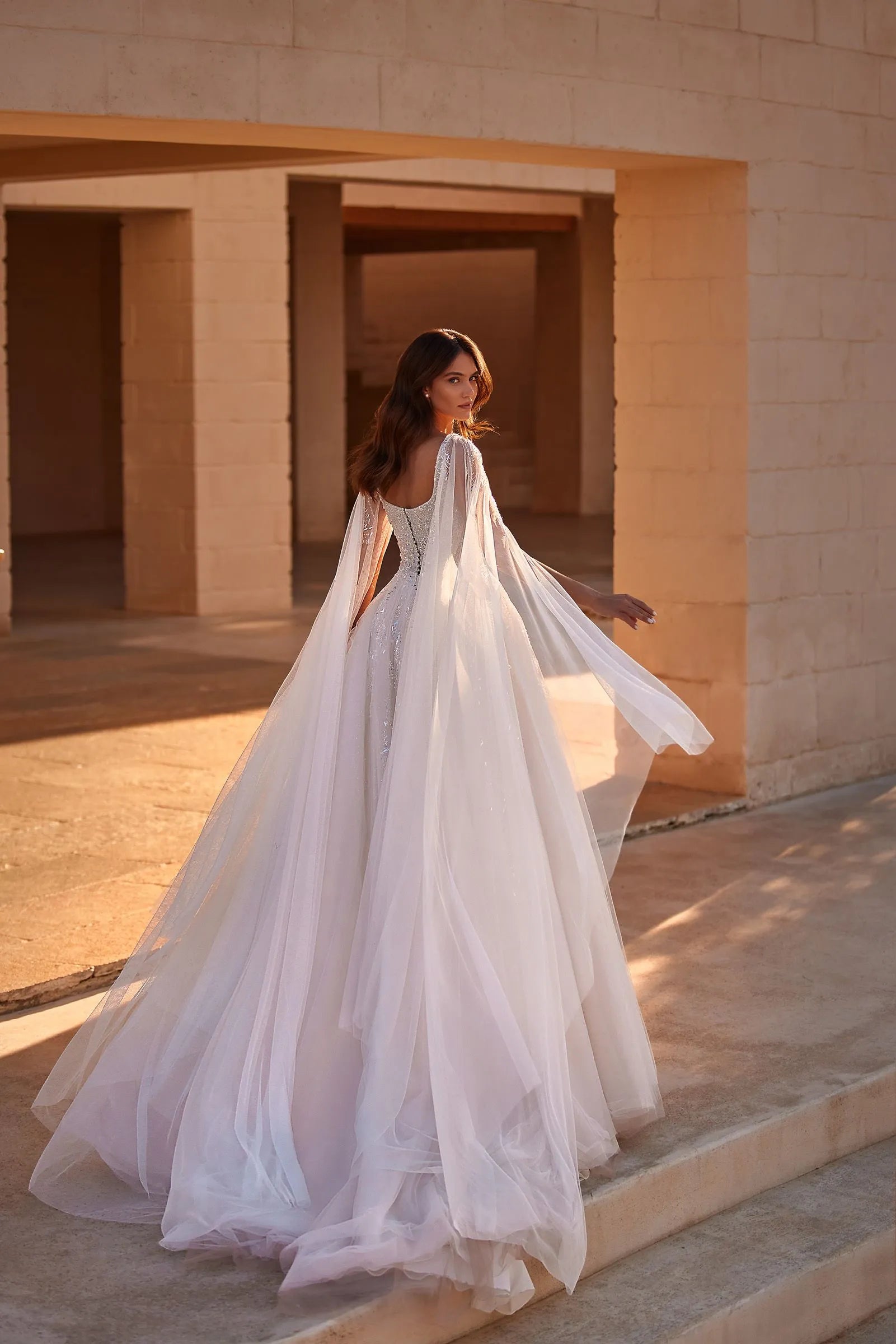 Elegant A-Line Wedding Dresses Sleeveless Glitter Sequines Bridal Dress Boho Beach Wedding Prom Ball Gowns Customized
