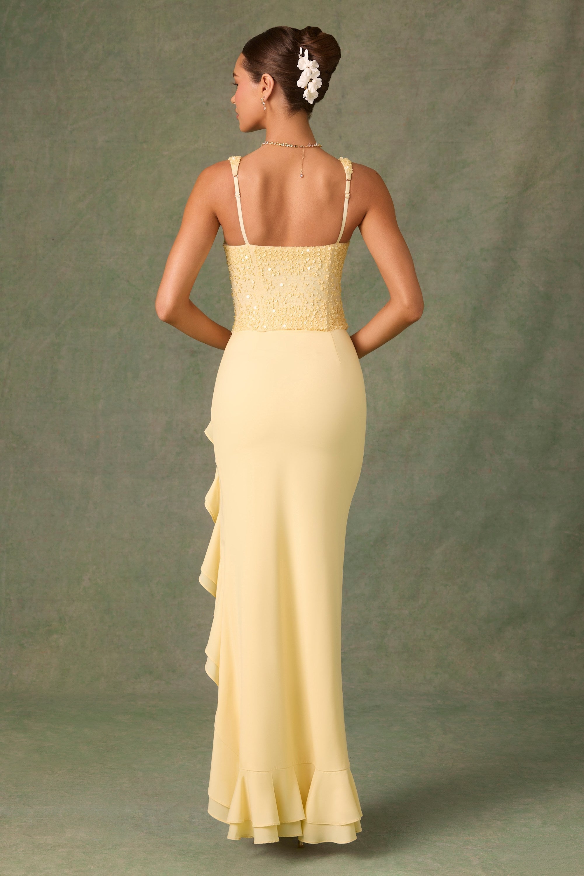 ROBINA RUFFLE MAXI DRESS