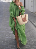 Sloping Shoulder Off Shoulder Loose Dress ins