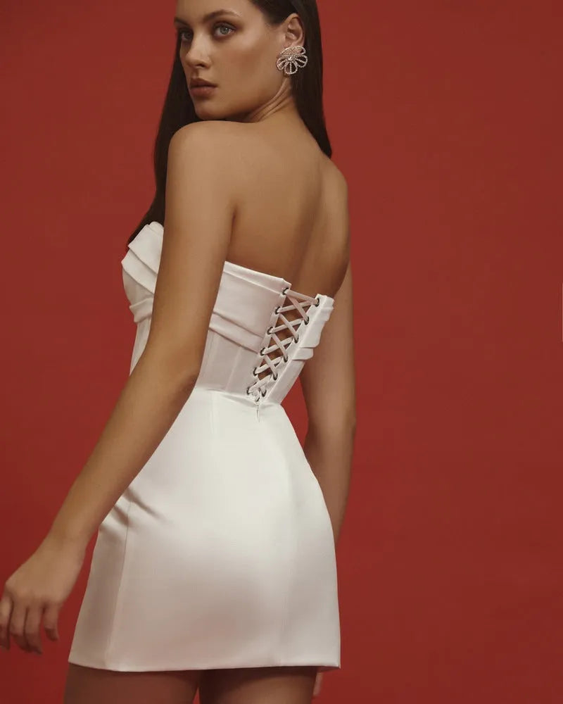 Detachable A-Line Skirt Train with Side Slit Wedding Dress Vestido De Novia Court Train Dress Satin Bow Bridal Gown Skirt Dress